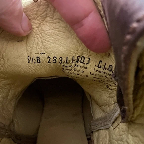 Brown and Cream Ankle Boots with Western Embroidery cactus women 8.5 - Picture 6 of 9